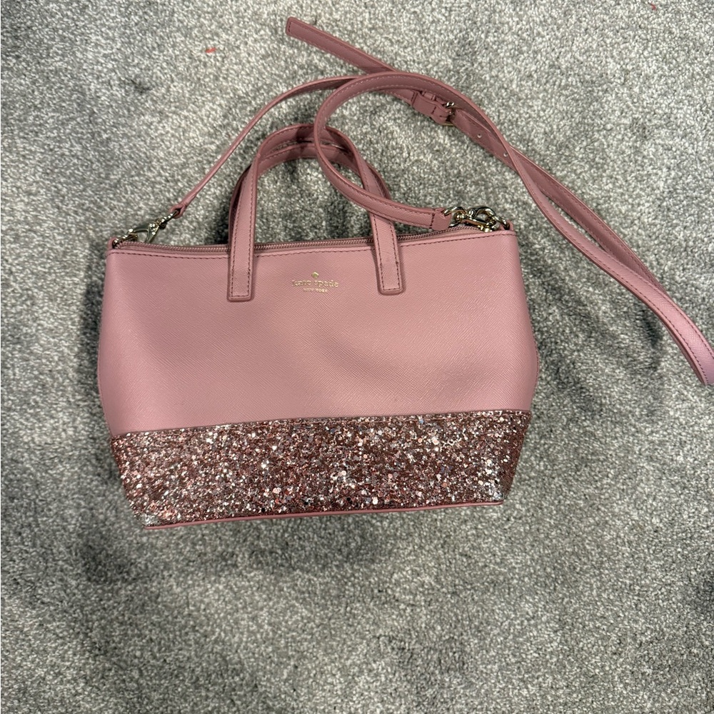 Kate Spade Pink Glitter Tote Bag